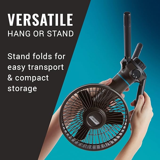 Coleman OneSource Rechargeable Outdoor Camping Gear: Camp Shower, Cordless Vacuum, Fan, Speaker, & Air Pump Options with Included Rechargeable Battery
