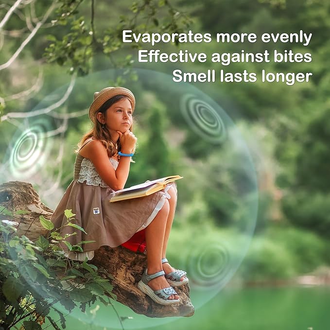 360 Pack Mosquito Repellent Stickers for Kids, with 6 Pack Mosquito Repellent Bracelets, Natural DEET-Free, Plant Ingredients, Mosquito Patches for Outdoor Camping & Travel