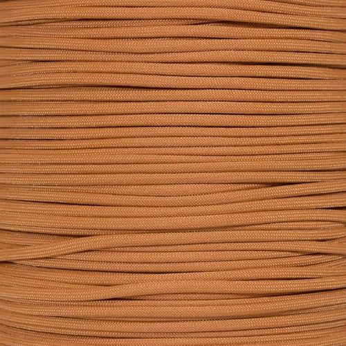 Paracord Planet Yellow 550 Paracord – 7 Strand Type III Paracord for Camping, Crafting, Utility and More! – Mustard (25 ft)