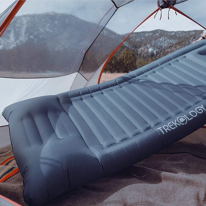 TREKOLOGY Sleeping Pad for Camping, UL140 Ultralight Backpacking Sleeping Mats for Adults Blow Up for Camping Sleeping Pads