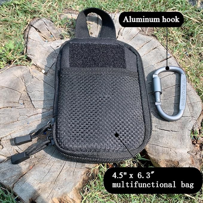 Flint and Steel Fire Starter Kit, OTXEER Ferro Rods Magnesium Fire Starter Survival Tool Camping Emergency Fire Lightning Striker, Tinder Wick Rope, Multifunctional Outdoor Bag Hook