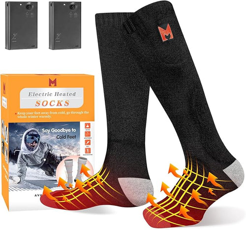 Heated Socks, Heated Socks for Men, Electric Heating Socks, Battery Heated Socks for Women Camping Fishing Cycling Skiing Hunting Hiking