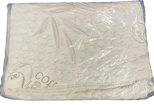 FoamRush 6" Bunk (42" x 80"), Soft, Fitted, Zippered Mattress Cover Replacement, Premium Cotton, Waterproof, Non Skid Bottom, Mattress Pad Cover, Mattress Not Included