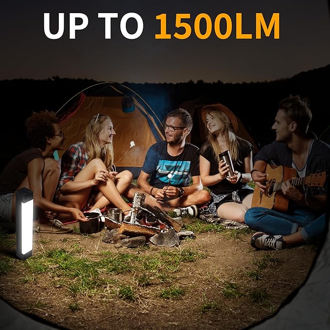 Phonar Solar Rechargeable Hiking Lantern, Camping Lantern for Power Outages,Up to 1500LM Camping Flashlight,Long Hours Life,4 Modes,Power Bank,Fit for Camping,Hiking,Fishing,Hurricane