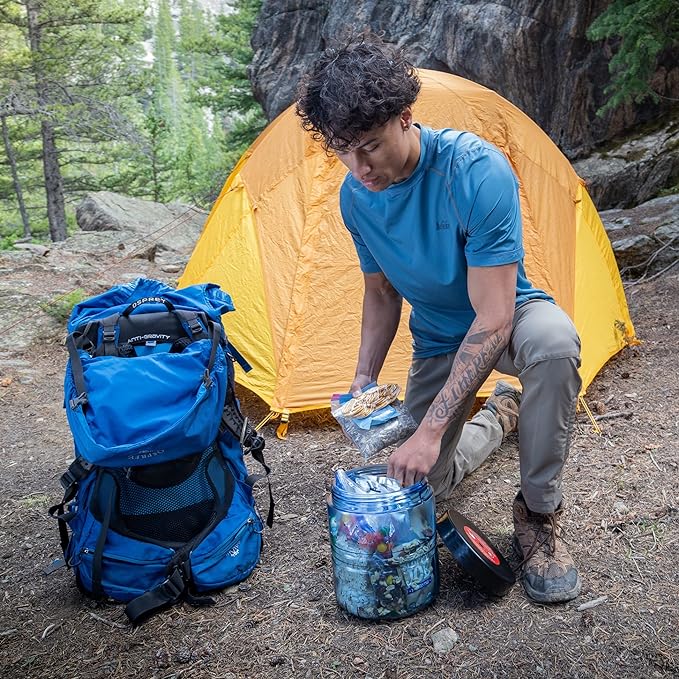 Bear Canister for Backpacking. 4 Sizes: BV500, BV475, BV450, BV425. Bear Resistant Food Container for Camping, Hiking, Fishing, Canoeing, Hunting, bikepacking. Bear Vault is Bear Safe!
