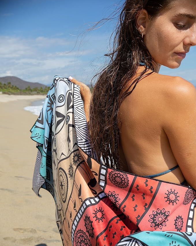 Elite Trend Microfiber Beach Towel - Extra Large 78x35 Inch Sand Free Quick Dry Towel for Travel, Swimming, Pool, Yoga, Hiking, Camping – Lightweight Fast Drying Microfiber Towel Compact for Adults