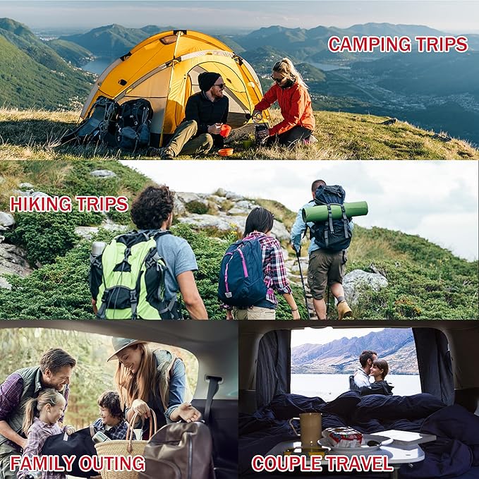 Ultralight Down Sleeping Bag for Adults with 600 Fill Power, Compact Sleeping Bag for Backpacking, Hiking and Camping