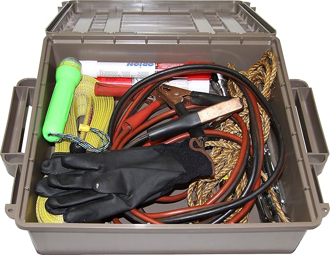 MTM ACR5-72 Ammo Crate Utility Box, Ammo, survival or hunting gear storage, O-Ring seal for water resistant dry storage, Double padlock tapped for security, Carries 85lbs of gear