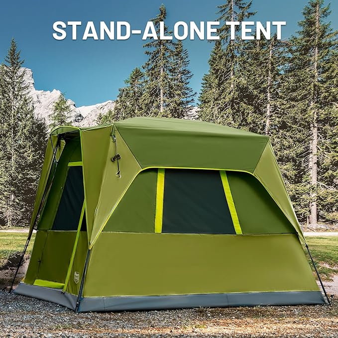 TIMBER RIDGE 5 Person SUV Tent Weather Resistant Portable for Car SUV Van Camping, Includes Rainfly and Storage Bag, 10' W X 8' L X 7.1' H
