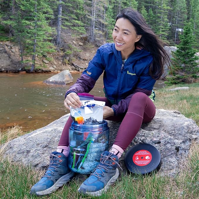 Bear Canister for Backpacking. 4 Sizes: BV500, BV475, BV450, BV425. Bear Resistant Food Container for Camping, Hiking, Fishing, Canoeing, Hunting, bikepacking. Bear Vault is Bear Safe!