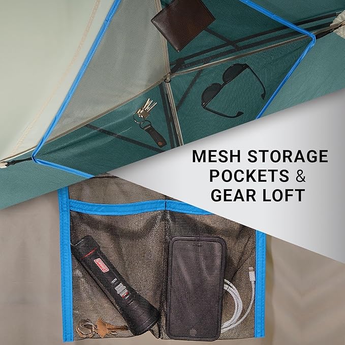 Coleman Skydome Series Camping Tent Weatherproof Tent Includes Pre-Attached Poles Rainfly Carry Bag and Unique Pattern Sets up in 5 Minutes