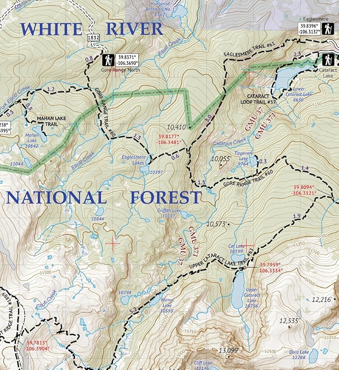 Outdoor Trail Maps LLC Eagles Nest Wilderness - Colorado Topographic Hiking Map (2018)