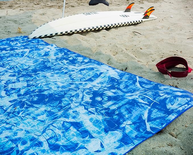 Elite Trend Microfiber Beach Towel - XXL 72x72 Inch Sand Free Quick Dry Towel for Travel, Swimming, Pool, Yoga, Hiking, Camping – Lightweight Fast Drying Microfiber Towel Compact for Adults