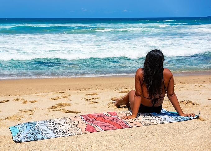 Elite Trend Microfiber Beach Towel - Extra Large 78x35 Inch Sand Free Quick Dry Towel for Travel, Swimming, Pool, Yoga, Hiking, Camping – Lightweight Fast Drying Microfiber Towel Compact for Adults