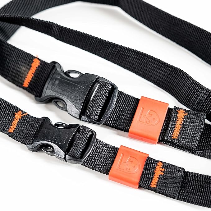 GEAR AID Utility Straps with Side-Release Buckle, Secure and Compress Camping, Biking, Hunting, Boating Gear, Multiple Sizes 3/4" x 40"