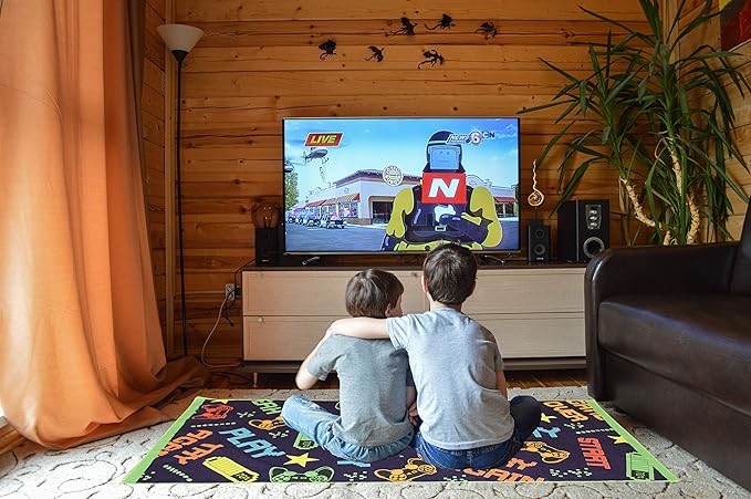 Microfiber Beach Towel for Kids - Thin and Large (30"x60") - Gaming - Absorbent, quick dry, sand free, lightweight, blanket - toddler, girls, boys - For Sports, Pool, Picnic, Camping, Travel, Swim