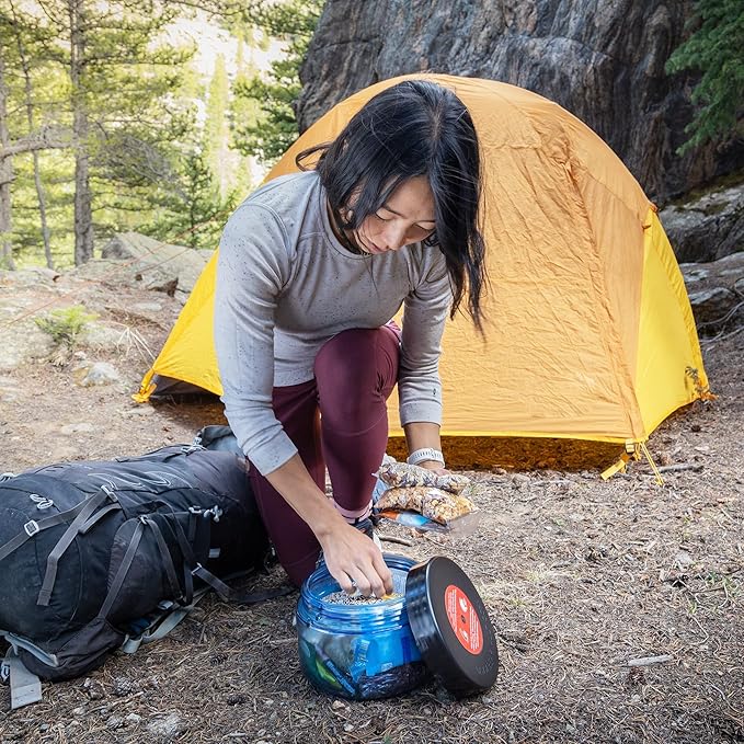 Bear Canister for Backpacking. 4 Sizes: BV500, BV475, BV450, BV425. Bear Resistant Food Container for Camping, Hiking, Fishing, Canoeing, Hunting, bikepacking. Bear Vault is Bear Safe!