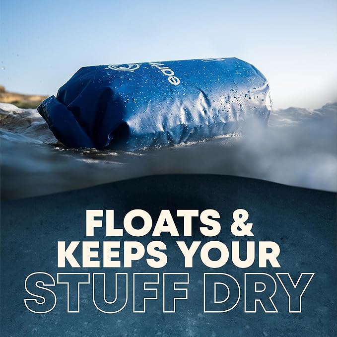 Earth Pak Waterproof Dry Bag - Roll Top Waterproof Backpack Sack (10L Seafoam Green & 10L Blue)