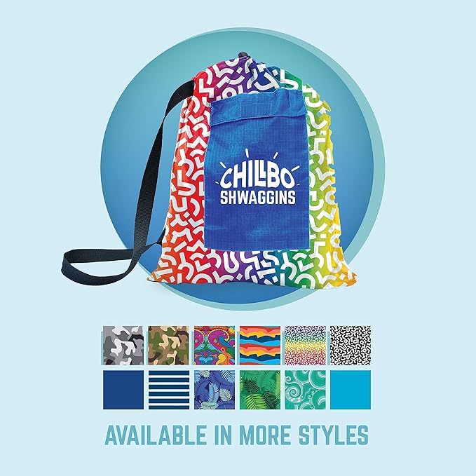 Chillbo Shwaggins Inflatable Couch – Cool Inflatable Chair Easy Setup Perfect for Hiking Gear, Beach Chair and Music Festivals.(Rainbow Swizzle)