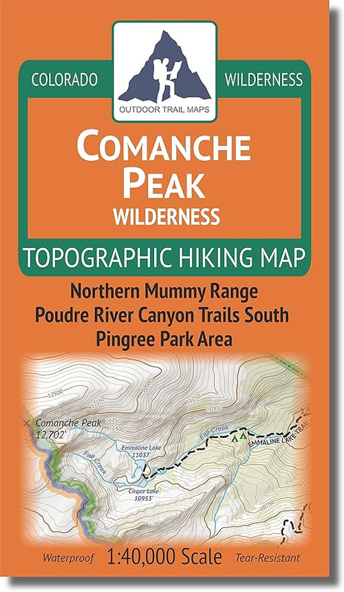 Outdoor Trail Maps LLC Comanche Peak Wilderness - Colorado Topographic Hiking Map (2018)