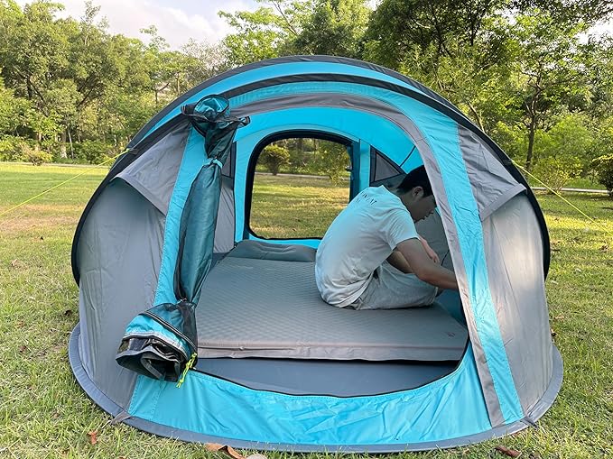ThreeBears Instant Pop-Up Tent–2 Person Tent with Easy Automatic Setup, Ideal for Camping, Traveling, and Outdoor Adventures. Quick and Convenient Assembly