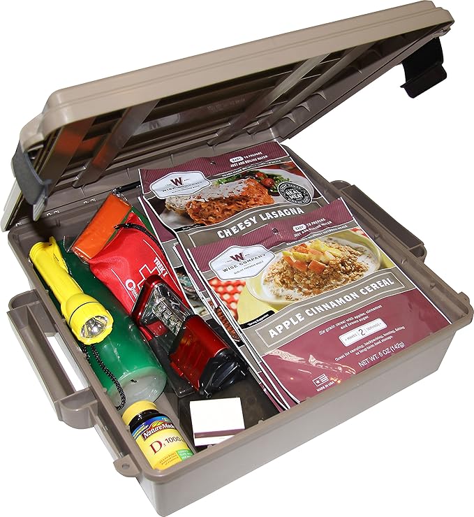 MTM ACR5-72 Ammo Crate Utility Box, Ammo, survival or hunting gear storage, O-Ring seal for water resistant dry storage, Double padlock tapped for security, Carries 85lbs of gear