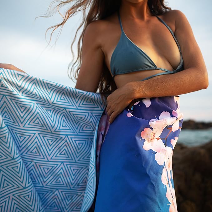 Elite Trend Microfiber Beach Towel - Extra Large 78x35 Inch Sand Free Quick Dry Towel for Travel, Swimming, Pool, Yoga, Hiking, Camping – Lightweight Fast Drying Microfiber Towel Compact for Adults