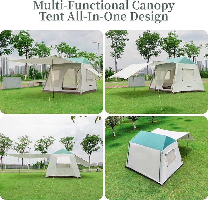Tent for Camping, 3-6 Person Family Tents with Spacious Interior, Waterproof Tent with Carry Bag for Family Camping Traveling Hiking Picnic