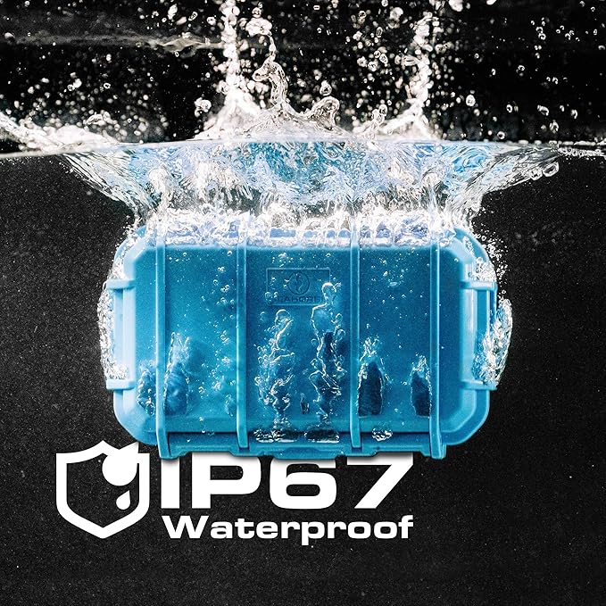 Seahorse 56 OEM Portable Waterproof Dry Box Hard Protective Micro Case - Mil Spec/USA Made / IP67 Waterproof/Lockable/Airtight/Smell Proof - for Hand Tools, Ammo Boxes, Stash Box