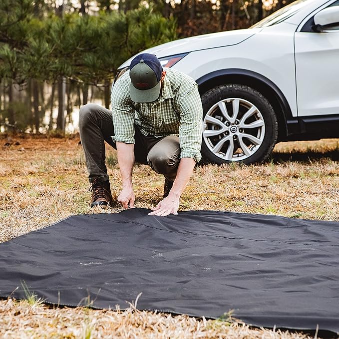 Gazelle Tents™ T3X Hub Tent Overland Edition, Easy 90 Second Set-Up, Waterproof, UV Resistant, Removable Floor, Footprint, 3-Person, Pacific Blue, 68" x 76" x 82", GT302PB