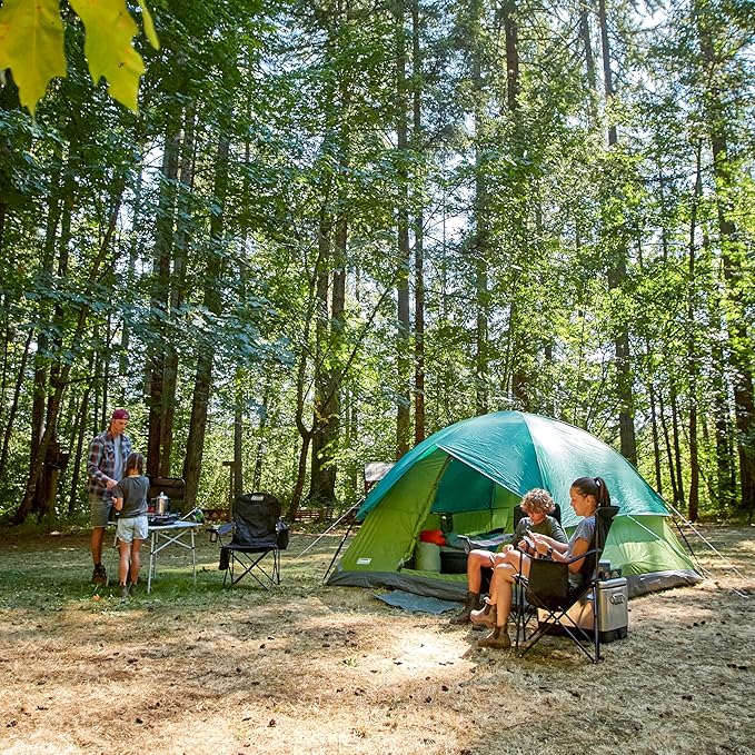 Coleman Sundome 4-Person Tent with Rainfly, Weatherproof Tent Sets Up in 10 Mins