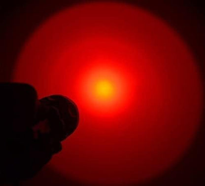 BESTSUN LED Red Light Flashlight,Powerful 1000 Lumens 350 Yard Long Range Red Hunting Flashlight Waterproof Red Tactical Torch for Astronomy Night Observation