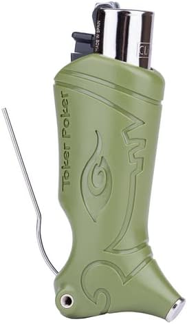 Toker Poker - Clipper Lighter Case - Army, All Inclusive Tool for Camping and Other - by Toker Poker