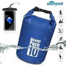 Waterproof Dry Bag 10L Custom PVC Sack Rafting Camping Hiking Backpack Kayak Sport Beach Gear Dry Bag (Navy Blue)