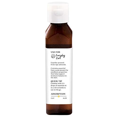 Aura Cacia Organic Skin Care Oil, Nurturing Sweet Almond, 4 Fluid Ounce