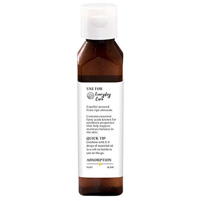 Aura Cacia Organic Skin Care Oil, Nurturing Sweet Almond, 4 Fluid Ounce