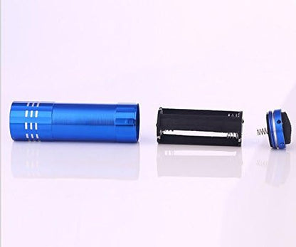 FixtureDisplays® 9 LED/80 lumens Aluminum Mini Flashlight Set (4-Pack) with Lanyard, Great for Camping Hiking Hunting Backpacking Fishing and Outdoor Use 16980-FBA
