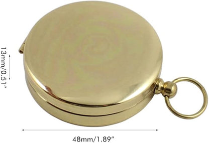 Luminous Compass Dad to Son Enjoy The Ride Camping Outdoor Activities Navigation Tool (a)