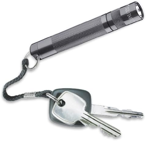 Maglite Solitaire Incandescent 1-Cell AAA Flashlight in Presentation Box Gray