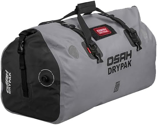 Motorcycle Dry Bag - Waterproof Duffle & Luggage Tail Bag Saddle Bags with Roll Top Closure, Large Storage Space，for Motorcycle Back Seat(Grey, 60L)