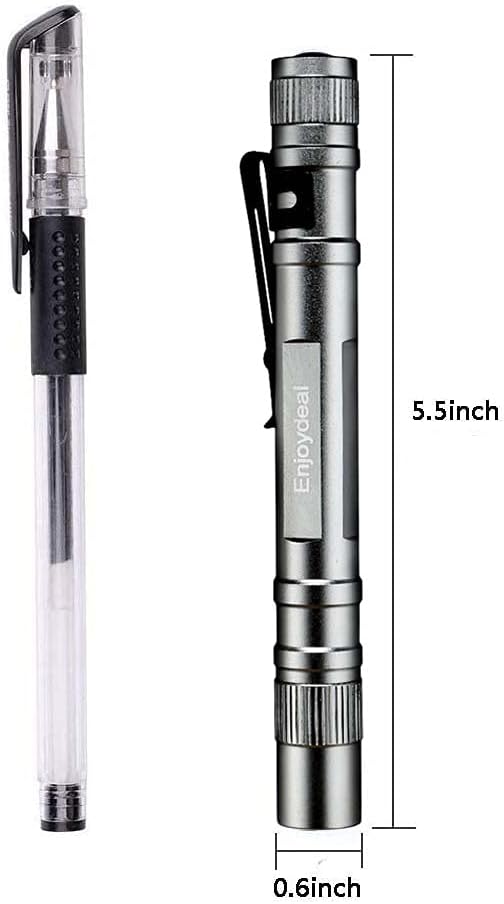 5PCS Pen Flashlights 1000LM Ultra Slim Portable LED Penlight Pocket Pen Light Flashlight with Clip for Indoor Outdoor