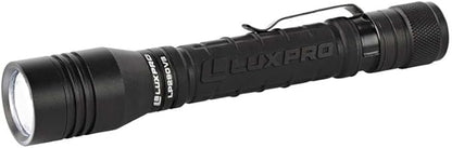LUXPRO LP290V3 LED Flashlight - Bright 300 Lumens with 3 Light Modes - Aircraft-Grade Aluminum with IPX4 Waterproof Protection & Patented TackGrip - Camping, Outdoor, Home - Batteries Included
