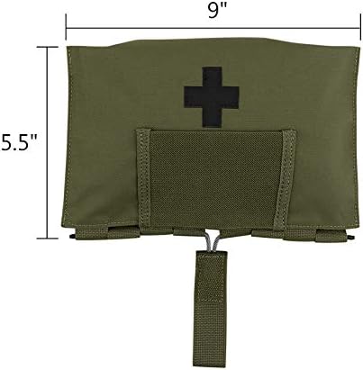 KRYDEX Tactical Blow Out Kit Bag Medical Pouch First Aid Bag IFAK Pouch with MOLLE and Belt Loop