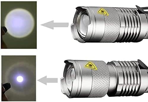 Pack of 6,Pocketman 7W 300LM SK-68 3 Modes Mini LED Flashlight Torch Tactical Lamp