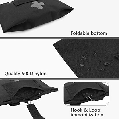 KRYDEX Tactical Blow Out Kit Bag Medical Pouch First Aid Bag IFAK Pouch with MOLLE and Belt Loop