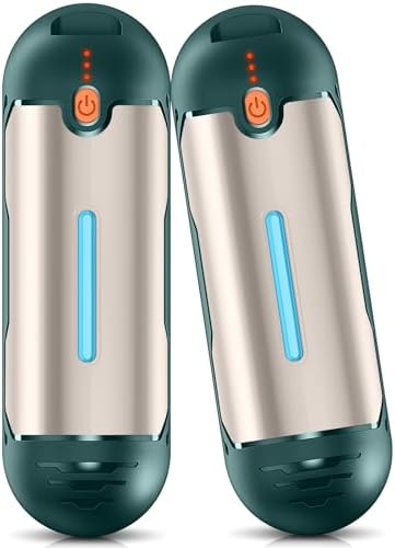 AI Hand Warmers Rechargeable 2 Pack, 15 Hrs Lasting Electric Pocket Hand Warmer, Quick Recharge 2 in 1 USB Hot Hand Warmers Reusable Portable Heater, Hunting Camping Hiking Men Womens Gifts