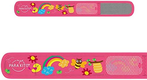 PARA'KITO Bug & Mosquito Bracelets for Kids | Mosquito Spray Alternative | Waterproof, Outdoor Insect Wristband w/Natural Essential Oils | Hiking, Trekking & Camping Accessories (Honey Bee)