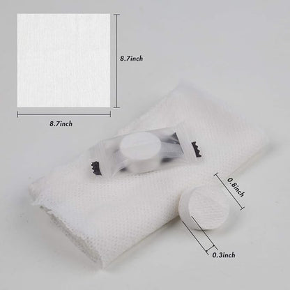BigOtters 200PCS Compressed Towels, Disposable Towel Thicker Camping Wipes Toilet Paper Tablets Portable Towels for Home Beauty and Outdoors Hiking