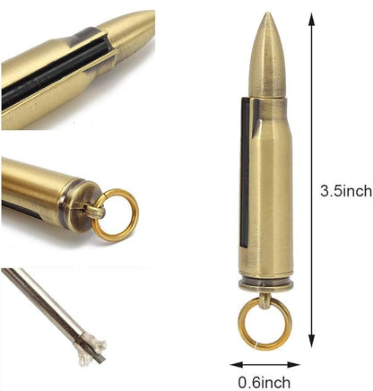 Permanent Match Metal Matchstick Flint Fire Starter, Keychain Lighting Sticks Reusable Immortal Lighter for Camping Hiking Emergency Survival Gear