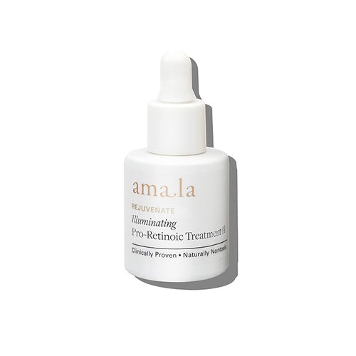 Amala Illuminating Pro-Retinoic Treatment Oil, Natural Retinol Alternative with Picão Preto Extract, 23K Gold, Cacay Seed Oil. Anti-Wrinkle Oil (8ml)